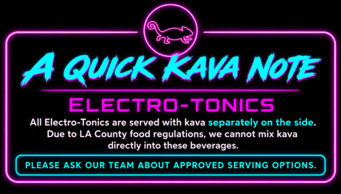 Neon Chameleon Kava Notice